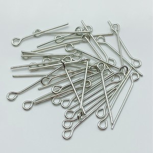 Alfiler de joyería con forma de 9, aguja de hierro electrochapada para accesorios de abalorios DIY - Product Image 3