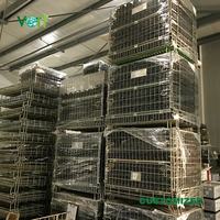 Vente directe d'usine, paniers empilables de grande taille et pliables pour bouteilles de vin
