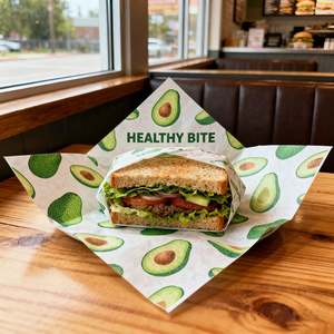 Papel Encerado Resistente a la Grasa para Hamburguesas, Rollos de Pollo, Sándwiches, Bolas de Arroz - Product Image 1