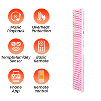 Panel de Terapia de Luz Roja LED con Sensor de Humedad para Marcas de Marca Privada, Panel de Terapia de Luz Roja de Cuerpo Completo para Sala de Relajación Corporal Completa
