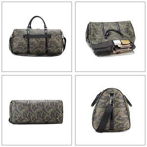 फास्ट कस्टम सेना हरी pu चमड़े की उच्च गुणवत्ता वाली बड़ी क्षमता वाटरप्रूफ हल्के सप्ताह बैग फैशनेबल आउटडोर - Product Image 2