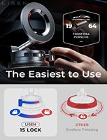 Support magnétique réutilisable LISEN pour téléphone de voiture, ventouse lavable pour tableau de bord, pare-brise, camion, salle de sport, iPhone 17 16 Pro