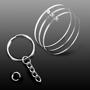 Liontin cakram akrilik transparan kustom, liontin polos dekorasi warna Natal gaya desain Modern - Product Image 5