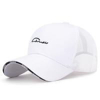 Casquette de baseball ajustable 6 panneaux en velours 100 % coton style sportif pour hommes et femmes avec broderie 3D et visière sandwich pour printemps-été