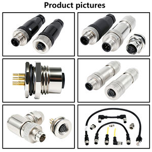 Connecteur métallique BEXKOM M12Y(Fe-R) 2 à 17 broches plaquées or mâle à vis verrouillable blindé EMC IP67 Anti-vibration Anti-corrosion - Product Image 5