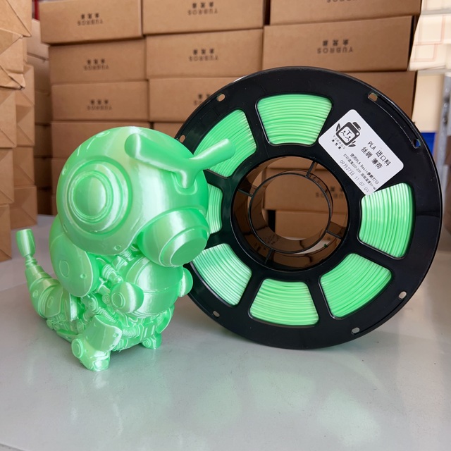 YUBROS PLA Filament Silk Mint Solid Color 3D Printing Material Biodegradable PLA Filament