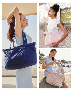 Wholesale Foldable Tote <b>Bag</b> With Zipper Travel Large Shoulder Shopping <b>Bag</b> Handbag for <b>Work</b> Hand <b>Bag</b> - Product Image 6