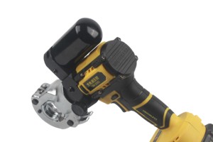 Outil de sertissage électrique CM-300G pour cosses de câbles, pince à sertir hydraulique avec 2 batteries - Product Image 3