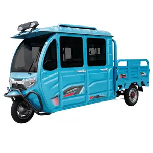 2 Portas 4 Assentos De Alta Qualidade Elétrica Cargo Trike Tuk Tuk Cargo Triciclo Chassis