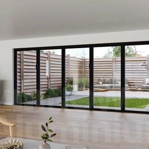 Puertas Plegables de Aluminio AMJ Estilo Americano Resistentes a Huracanes con Certificación NFRC, Puertas Exteriores Plegables Resistentes a la Intemperie <span class=keywords><strong>para</strong></span> Regiones Costeras - Product Image 1