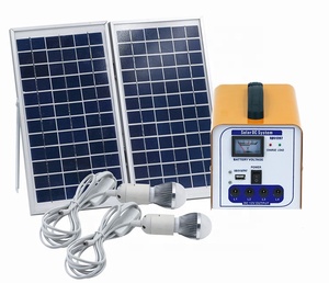 Năng Lượng Mặt Trời Hệ Thống Chiếu Sáng 12W 18V Xách Tay Năng Lượng Mặt Trời Ngoài Trời Máy Phát Điện Sao Lưu Điện Năng Lượng Mặt Trời Pin Di Động Trạm Điện Cho Cắm Trại Sử Dụng - Product Image 1