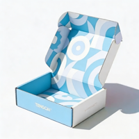 Boîtes pliantes personnalisées en carton ondulé écologiques et recyclables pour poudre libre, avec gaufrage et pelliculage mat, taille sur mesure