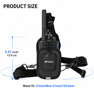 Arnés para Walkie Talkie Completamente Encapsulado, Correa de Hombro de Nailon, Bolsa de Pecho, Funda Colgante para Radio Bidireccional, Bolsa Táctica, Kit de Radio - Product Image 3