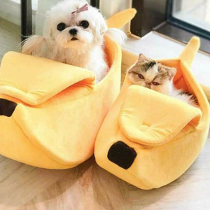 Cama para Perros y Gatos Pequeños, Diseño de Plátano, Esponja Antideslizante, con Logotipo Personalizado, Venta al Por Mayor - Product Image 4