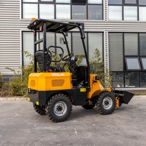 Livraison à domicile! 800kg <span class=keywords><strong>Micro</strong></span> <span class=keywords><strong>Pelle</strong></span> Agriculture Articulé Petit Compact Jardin Front End Mini Chargeuse sur Pneus avec CE/ISO EURO5/EPA4 - Product Image 2