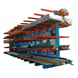 HEDA galvanizing cantilever storage rack warehouse cantilever racking for rebar storage
