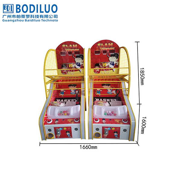 Indoor Basketball Shooting Game Machine Arcade Sports Games with 1-Year Warranty Supports Japanese and English Languages
