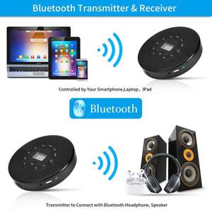 Reproductor de CD Bluetooth Portátil Recargable con Altavoces Integrados, Compatible con MP3 y WMA, para Aprender Inglés, Viajes, Audio Estéreo, Reproductor de Música - Product Image 2