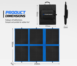 POWER Lightweight High Efficiency HPBC 200W Portable <b>Camping</b> Folding Solar Foldable Solar <b>Blanket</b> - Product Image 6