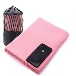 Serviette de yoga en microfibre antidérapante écologique personnalisée - Product Image 4