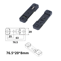 Kit de montaje de carril DIN para bujes USB, resorte de plástico accionado, 20 de ancho, nuevo estilo