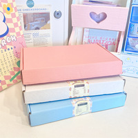 Boîtes d'expédition postales en carton ondulé recyclables à faible MOQ, personnalisables avec logo, roses, pour emballage cadeau, chaussures, vêtements, pour petites entreprises