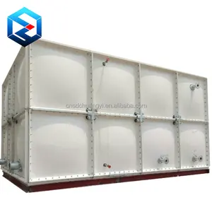 Food Grade Drinkable Grp Glassfiber Plastic Storage Square Water Reservoir Tank Manufacturer