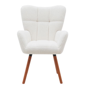 Sillón tapizado para sala de estar Patas de madera Accent Lounge <span class=keywords><strong>Chair</strong></span> <span class=keywords><strong>Wing</strong></span> Back Accent <span class=keywords><strong>Chair</strong></span> - Product Image 2