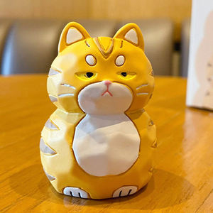 Винты для спальни ручной работы из смолы, статуя кота, резьба по дереву, миниатюрная милая фигурка котенка, настольные украшения для детей, подарок - Product Image 5