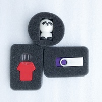 Insert en mousse EVA de protection en polyéthylène noir sur mesure pour l'électronique, emballage en mousse découpée haute densité pour bouteilles