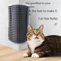 Grattoir d'angle en plastique durable pour chats et chiens, pour poils flottants et auto-réparateurs, accessoire de massage et de grattage pour animaux de compagnie
