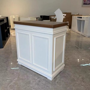 Mostrador de Recepción Pequeño de Estilo Industrial de Lujo en Oferta, Mostrador de Recepción para Salón de Belleza, Peluquería, Salón de Uñas, Consultorio Dental - Product Image 4