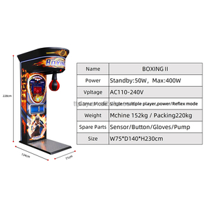 Máquina de Juego de Boxeo Operada con Monedas, Certificada por CE, Directo de Fábrica, Saco de Boxeo Electrónico para Centros de Entretenimiento Interiores - Product Image 5