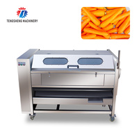 (TS-M600) Industriële Groenten En Fruit Peeling Machine/Aardappel Wortel Gember Dunschiller En Wasmachine Machine