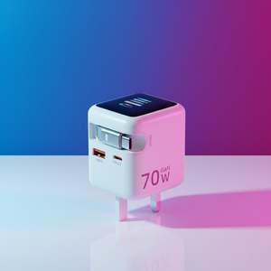 Productos Más Vendidos 2025, Cargador GaN PD, Adaptador de Carga Rápida para Portátil Tipo-C Retráctil, Cargador USB-C GaN PD3.0 de 70w - Product Image 6