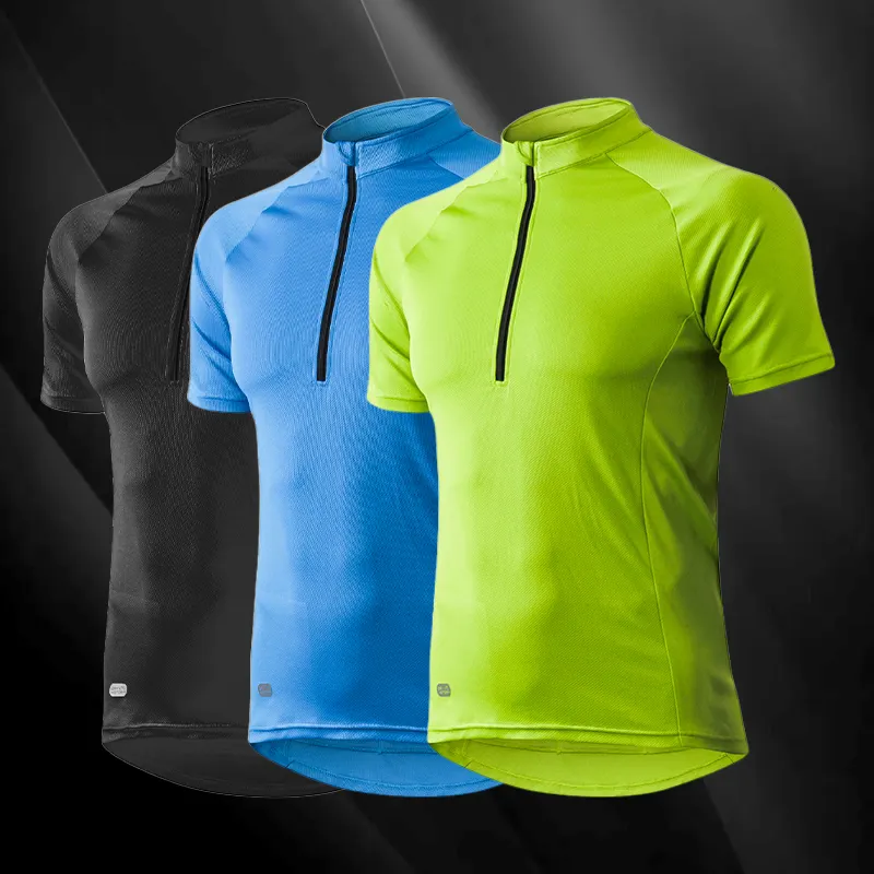 Camisa de ciclismo masculina, camisa de raphaing anti-odor para andar de bicicleta