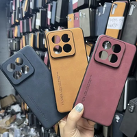 Étui de téléphone pour Xiaomi 18 Pro Max, en cuir PU de luxe, doux pour la peau, finition mate, pour Redmi Note 17 Pro 5g, pare-chocs antichoc, Funda