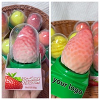 Prix de gros : Crème glacée en forme de fruit, directement de l'usine, crème glacée au citron, crème glacée aux fruits croustillante au chocolat