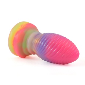 YOCY Newest Luminous Penis Ancient Mythical Beast Desert Armadillo Sex Toy Masturbation Luminous <b>Dildo</b> Gorgeous Multi-color - Product Image 3