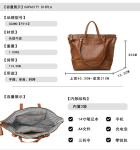 Bolsos cruzados de diseñador de moda, bolsos de hombro de cuero genuino de alta calidad, bolsos de mano casuales para mujer - Product Image 2