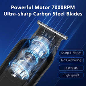 AOJIE PRO Aparador De Cabelo Para Homens con 8 peines recortadora de pelo lavable para hombres recortadora de peluquero - Product Image 6