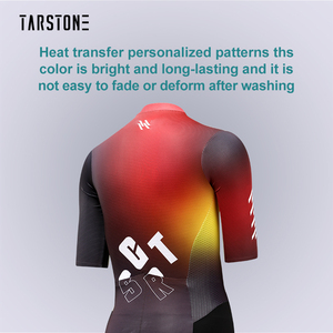 Traje de Ciclismo Personalizable para Hombre, Transpirable, de Una Pieza, Cortavientos, de Manga Corta, para <span class=keywords><strong>Bicicleta</strong></span> - Product Image 3
