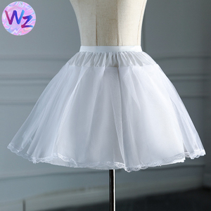 Vente directe Lolita <span class=keywords><strong>Tulle</strong></span> filles Tutu Cancan jupe <span class=keywords><strong>jupon</strong></span> pas de cerceau enfant en bas âge jupons <span class=keywords><strong>robe</strong></span> enfants une couche dentelle <span class=keywords><strong>jupon</strong></span> - Product Image 4