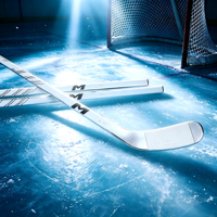 Vente en gros de bâtons de hockey sur glace en fibre de carbone pour jeunes et adultes, bâtons de hockey sur glace composites personnalisés avec différentes courbes de lame