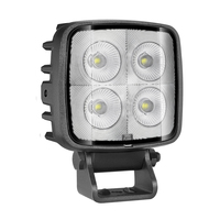 Feu arrière carré à LED de 3,8 pouces, angle large de 180 degrés, lumière blanche 6000K, feu de poche à LED pour voiture et camion