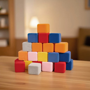 Blocs de construction en mousse Tengxiang en gros, 40 pièces, thème bâtiments modernes, jouet éducatif pour les 2-4 ans, entraînement sensoriel, unisexe - Product Image 1