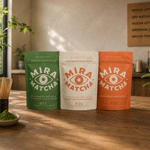Bolsa de Plástico con Cierre Reutilizable y Personalizable con Impresión Digital, para Polvo de Matcha, con Logotipo de Marca, de YPAK - Product Image 2