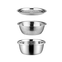3-teiliges Edelstahl-Reibeneisen-Set