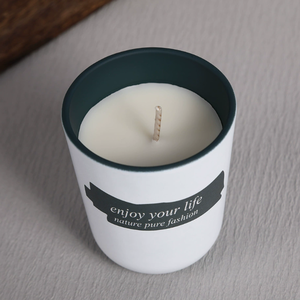 Bougie parfumée en cire de soja, quatre couleurs, quatre senteurs, dans un verre coloré, décoration d'intérieur, cadeau de mariage, vente en gros - Product Image 5