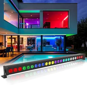 Barres lumineuses 6w RGB 3 en 1 LED, éclairage d'architecture linéaire, AC 100-240V, haute luminosité, lave-linge mural, LED